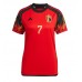 België Kevin De Bruyne #7 Voetbalkleding Thuisshirt Dames WK 2022 Korte Mouwen